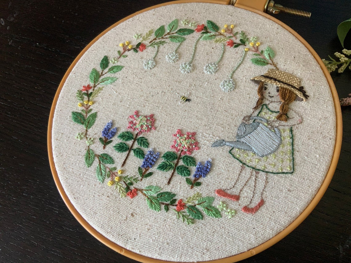 My Secret Garden Embroidery Tutorial Etsy