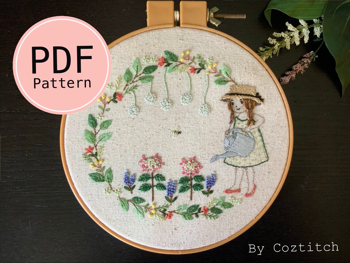 My Secret Garden Embroidery Tutorial Etsy