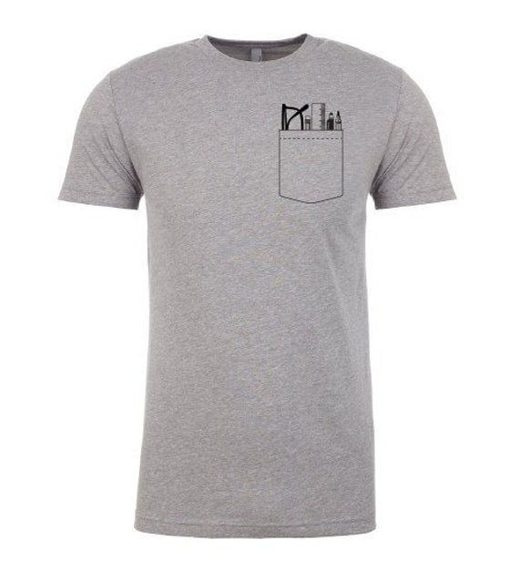Pocket Protector TshirtGris Etsy