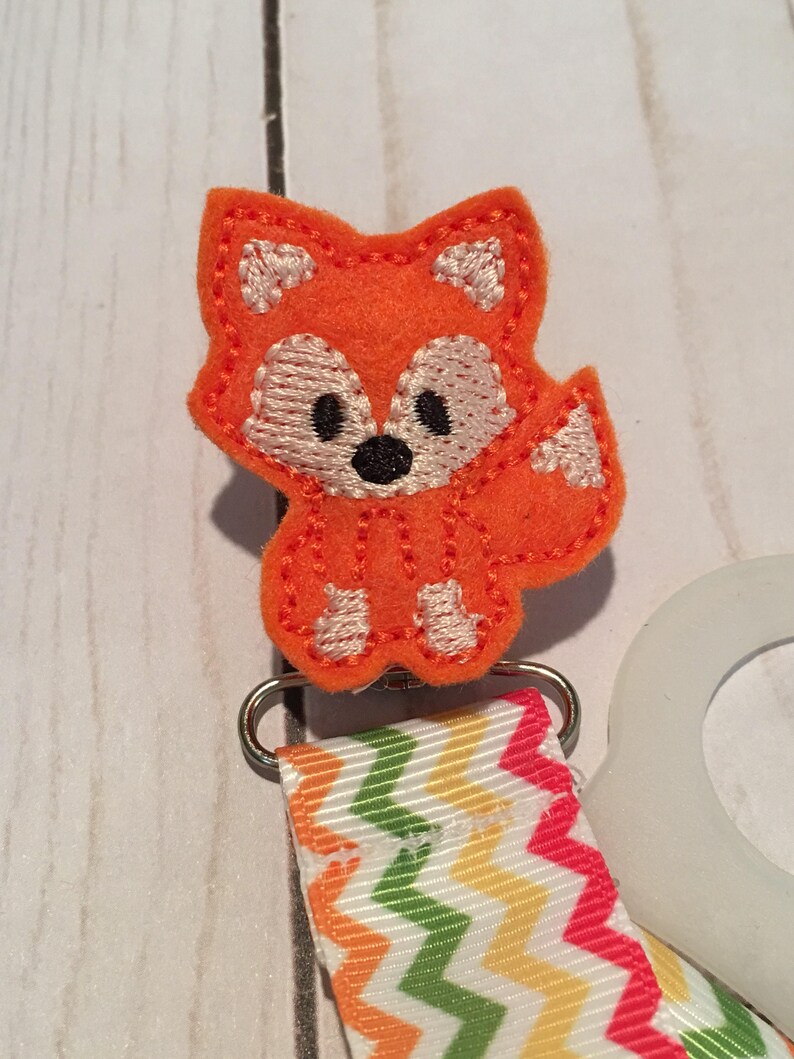 Pacifier Keeper paci Clip Fox Shower Gift Baby Etsy