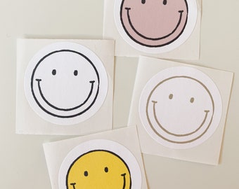 3er-Pack Smile Happy Sticker Aufkleber Frieden