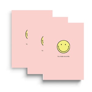 3er-Set YouMakeMeSmile Postkarte, DIN A6