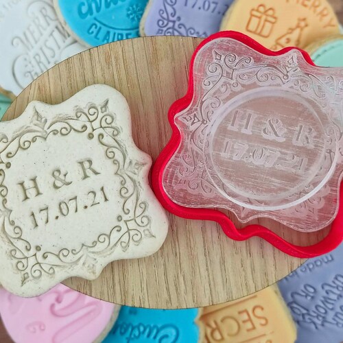 Custom Cookie Stamp Personalised Cookie and Fondant Embosser Etsy UK