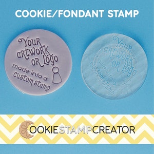 Custom Logo Cookie Stamp for Business Personalised Cookie Stamp or Fondant Embosser