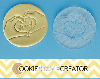 Custom Wedding Cookie Stamp: Personalised Fondant Embosser