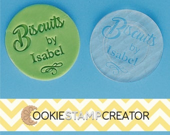 Personalized Cookie Stamp: Custom Biscuit & Fondant Embosser