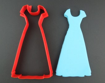 3D Printed Wedding Dress Cookie Cutter: Bridal Shower Favor