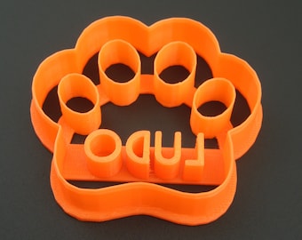Custom Dog Paw Cookie Cutter: Personalised Pet Treat, Gift for Bakers