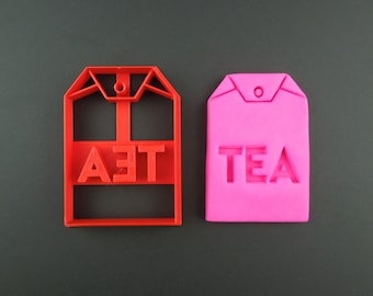 Tea Bag Cookie Cutter: 3D Printed ABS Plastic
