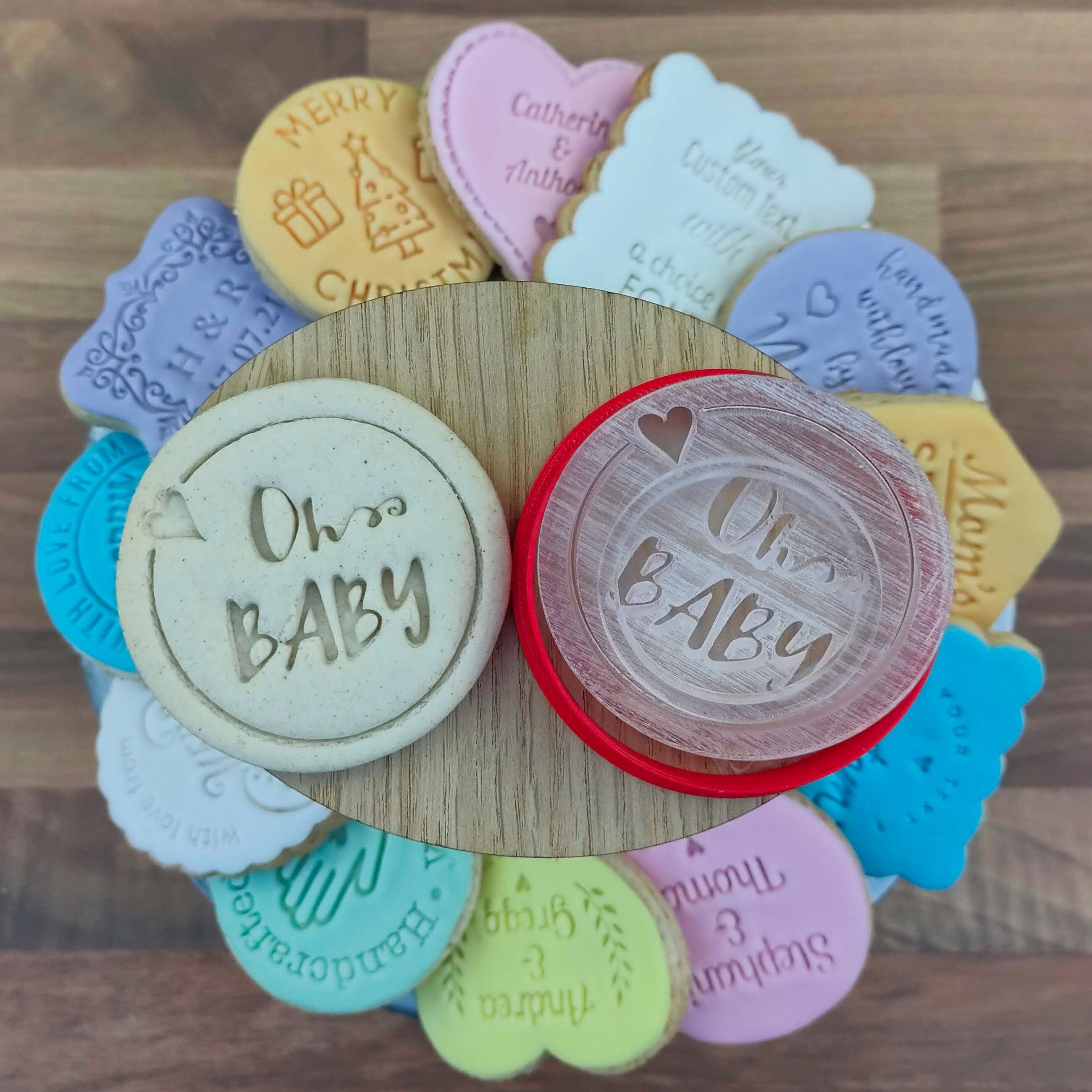 Oh Baby Cookie Stamp and Fondant Embosser Etsy Canada