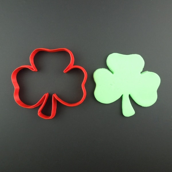 Shamrock Cookie Cutter 3D Printed Irish Themed Cookie and Fondant Cutter - Gift for Bakers