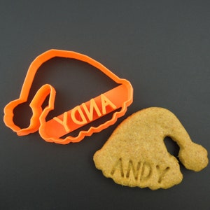 Personalisierte Weihnachtsmütze Cookie Cutter: 3D gedrucktes Geschenk für Bäcker