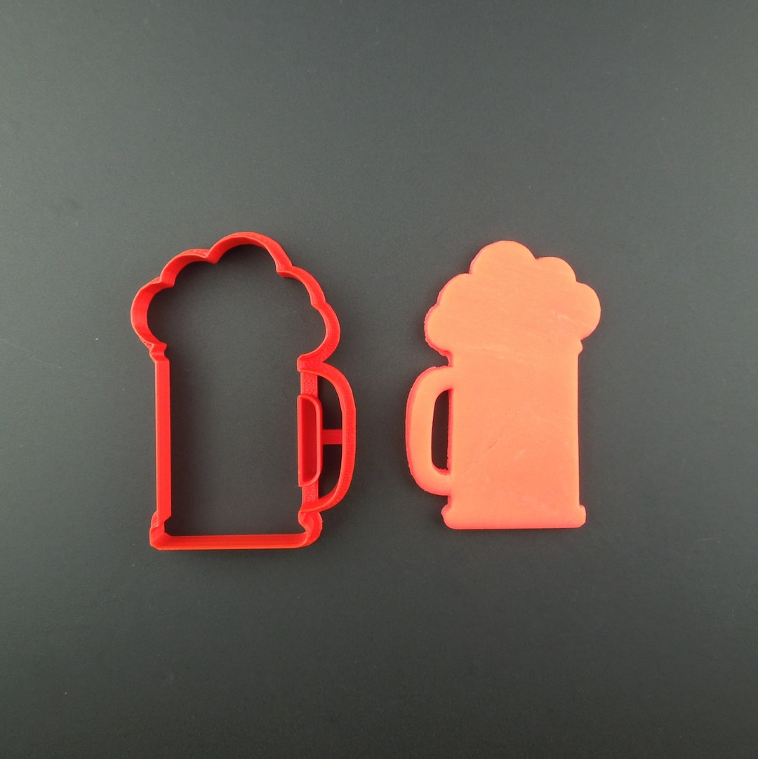 Beer Mug Cookie Cutter 3D Printed Pint of Beer Cookie and Fondant