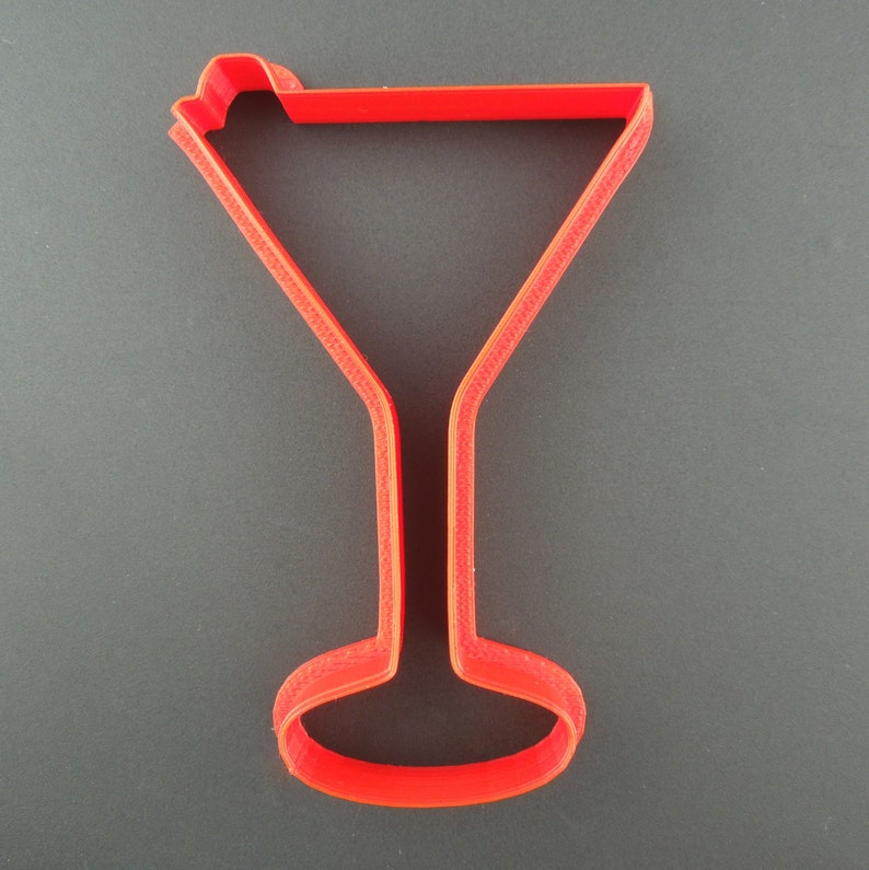 Martini Glass Cookie Cutter 3D Printed Cocktail Glass Cookie Etsy