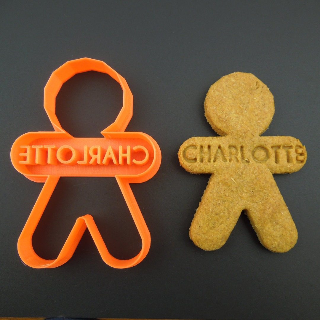 Custom Cookie Cutter Gingerbread Man 3D Printed Personalised Etsy