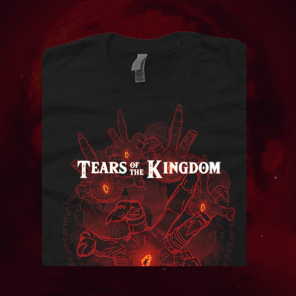 The Legend of Zelda Tears of the Kingdom Gloom Hands fan art Unisex black t-shirt