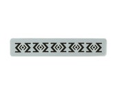 Aztec Diamond Design Face Paint Stencil 15cm x 3cm 190micron Washable Reusable