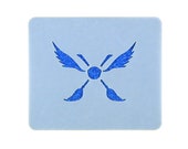 Quidditch Snitch and Broomsticks Face Painting Crafting Stencil 7cm x 6cm