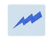 Lightning Bolt Face Painting Crafting Card Making Stencil 6cm x 7cm 190micron Washable and Reusable