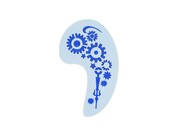 Steampunk Cogs Face Painting Stencil approx 12cm x 8cm Washable and Reusable