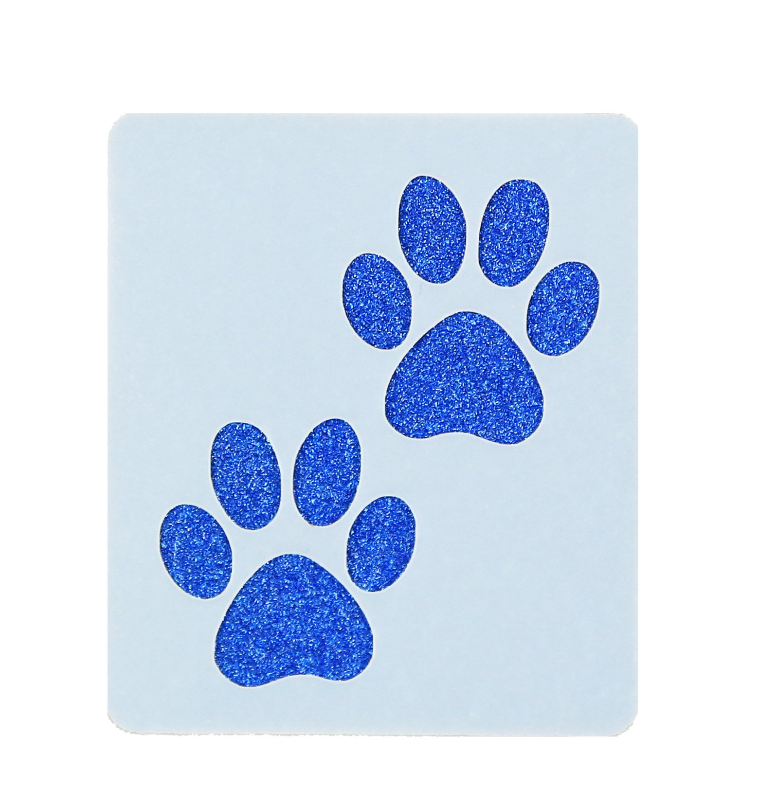 Paw Prints Face Painting Crafting Card Making Stencil 6cm X 7cm ...