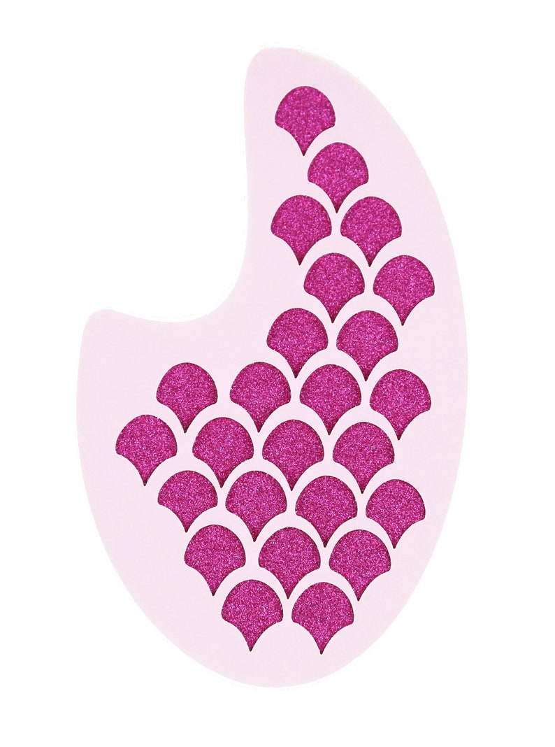 Mermaid Scales Face Painting Card Making Crafting Stencil Etsy UK