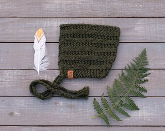 Baby and Kids Ribbed Knit Pixie Bonnet {Custom Order}