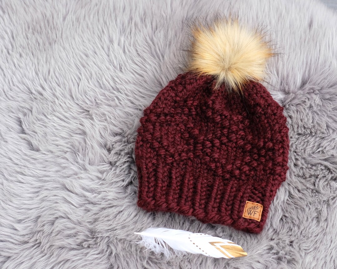 DESIGN YOUR OWN - Adult Etta Toque - Textured Knit Toque - Etsy
