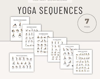 Yoga Sequences: Morning, Flexibility, Hip Opening, Inversions (PDF)