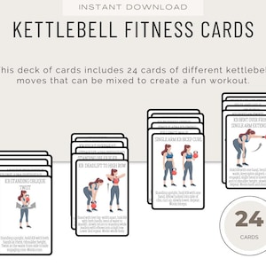 MODIFIABLES Kettlebell Cartes d'exercices minimalistes Modèles d'entraînement Entraîneurs de fitness Santé à domicile Programmes de fitness pédagogiques Entraîneur personnel