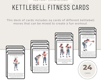 Kettlebell Exercise Cards: Fitness Workout Templates (Digital Download),  Fitness Coach Resource