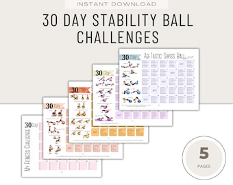 30 Day Workout Challenge Bundle: Fitness Program (PDF Instant Download),  Fitness Coach Resource