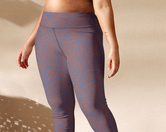 Floral Sketch Yoga Leggings - See matching top too