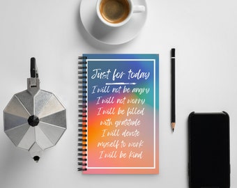 Just For Today Reiki Spiral notebook