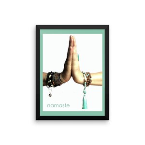 Framed Namaste Sign Namaste Wall Art Namaste Print Namaste Poster Namaste Gift Yoga Wall Art Yoga Poster Yoga Print Yoga gift image 6