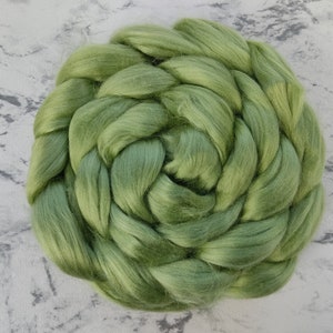 BAMBOO 2 plain colored roving, staple fibers for spinning 100g 13 - Kylie