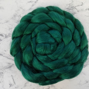 BAMBOO 2 plain colored roving, staple fibers for spinning 100g 14 - Ella