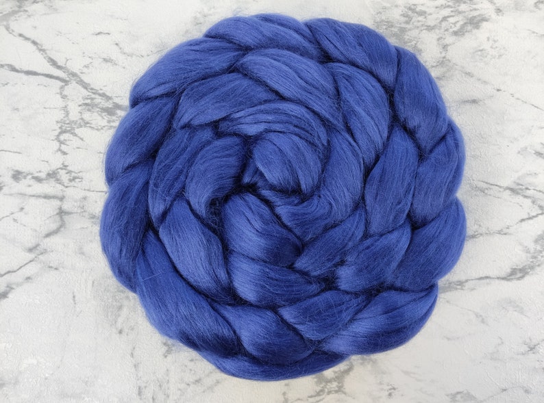 BAMBOO 2 plain colored roving, staple fibers for spinning 100g 12 - Isabella