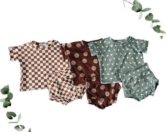 Fall Launch 2022:  Play set, baby outfit, toddler outfit, soft pajamas, floral pajamas, girl set, clothing set, girl clothes, baby gift