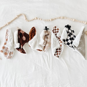 Mink binky blankies, baby binky, blanket, lovey, baby shower gift image 1