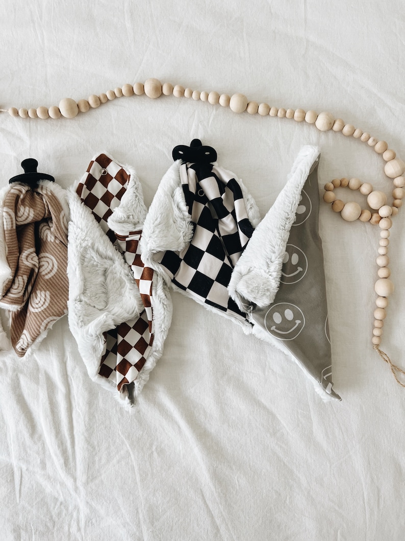 Mink binky blankies, baby binky, blanket, lovey, baby shower gift image 4