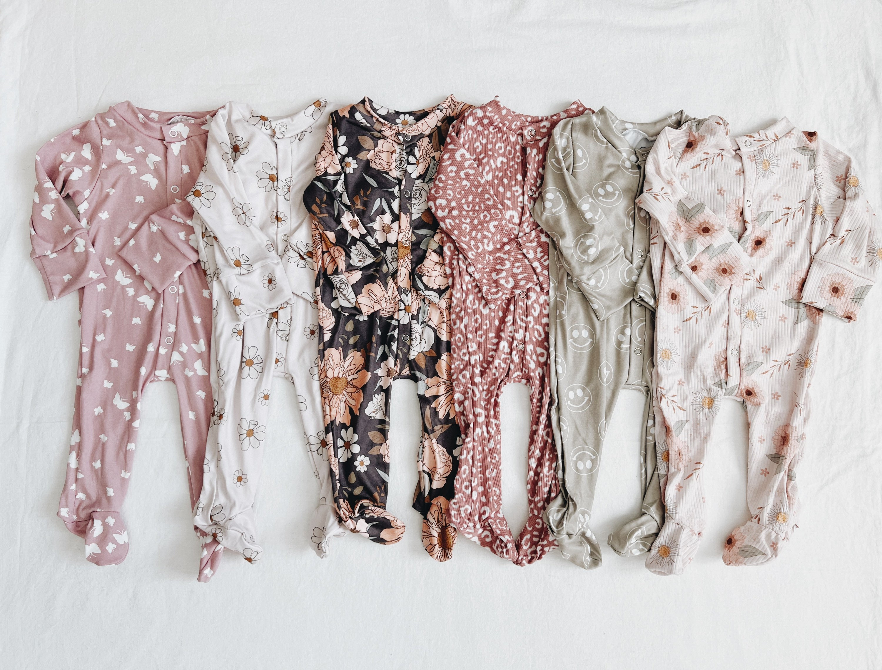 Footie Pajamas Baby Girl Etsy UK