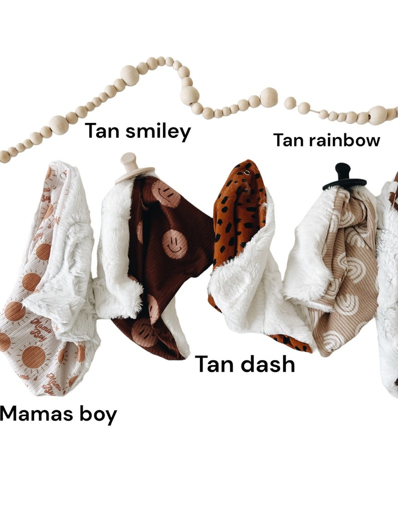 Mink binky blankies, baby binky, blanket, lovey, baby shower gift image 6