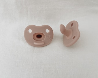 Mauve “natural” pacifier, baby pacifier, silicone pacifier, baby paci, silicone, baby teether
