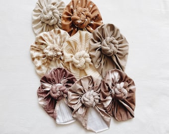 Twisted knot turbans, baby turban, baby hat, baby accessory, baby shower gift