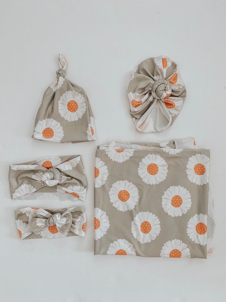 daisy swaddle blanket