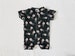 Black ribbed skull limited Halloween shorts romper, baby pajamas, baby outfit, toddler outfit, soft pajamas, girl set, clothing set 