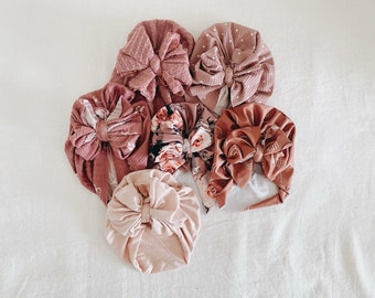 Chunky bow turbans, baby turban, baby hat, baby accessory, baby shower gift
