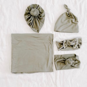 Dark sage, baby swaddle, swaddle blanket, newborn photos, baby shower gift, baby blanket