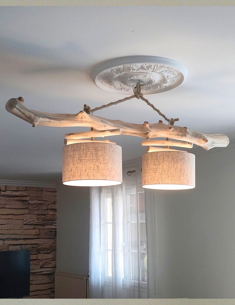 Plafonnier Bois Flotte